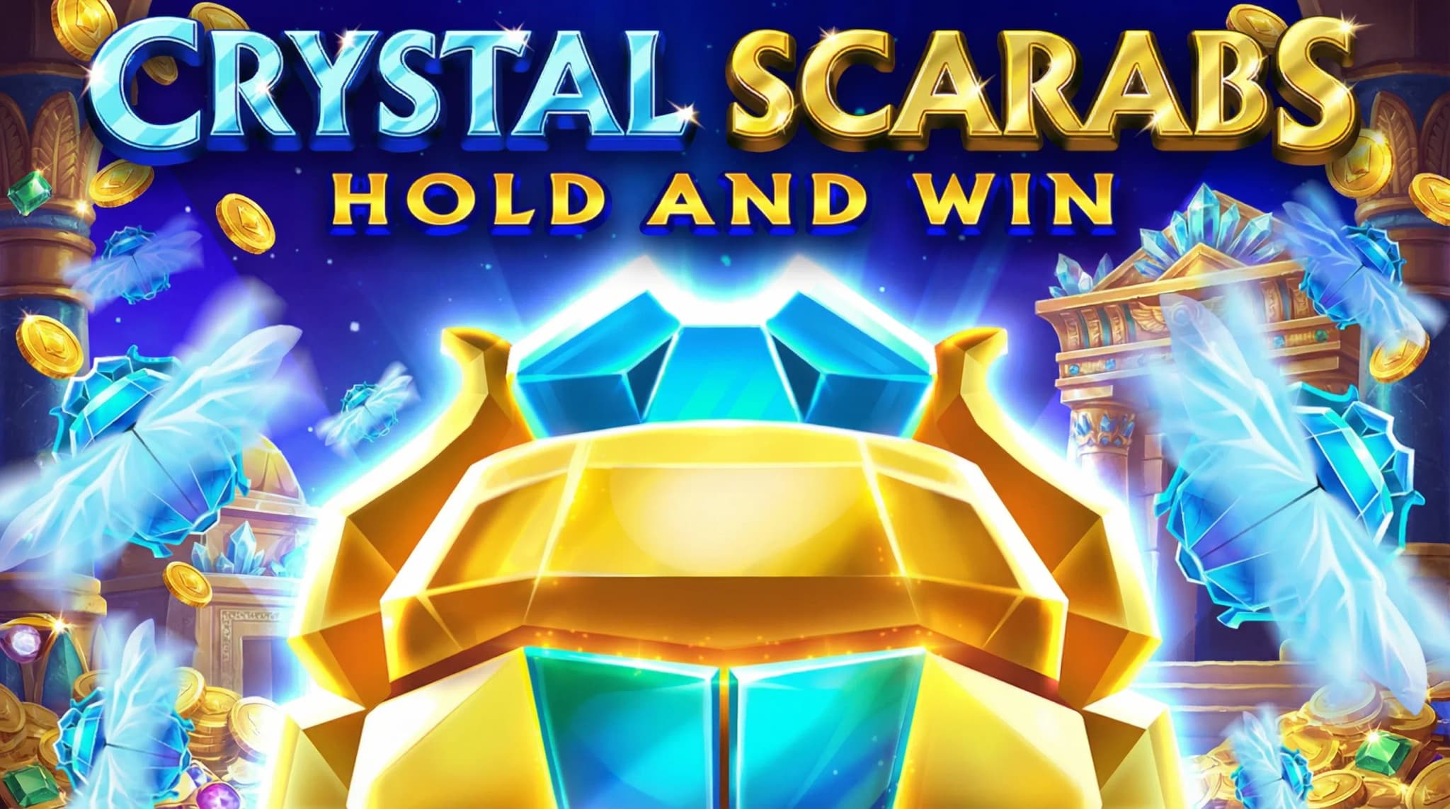 Crystal Scarabs: Hold and Win